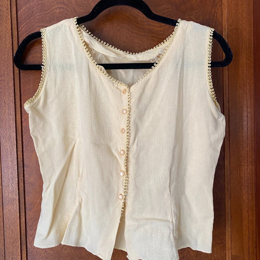 Vintage Yellow Blouse